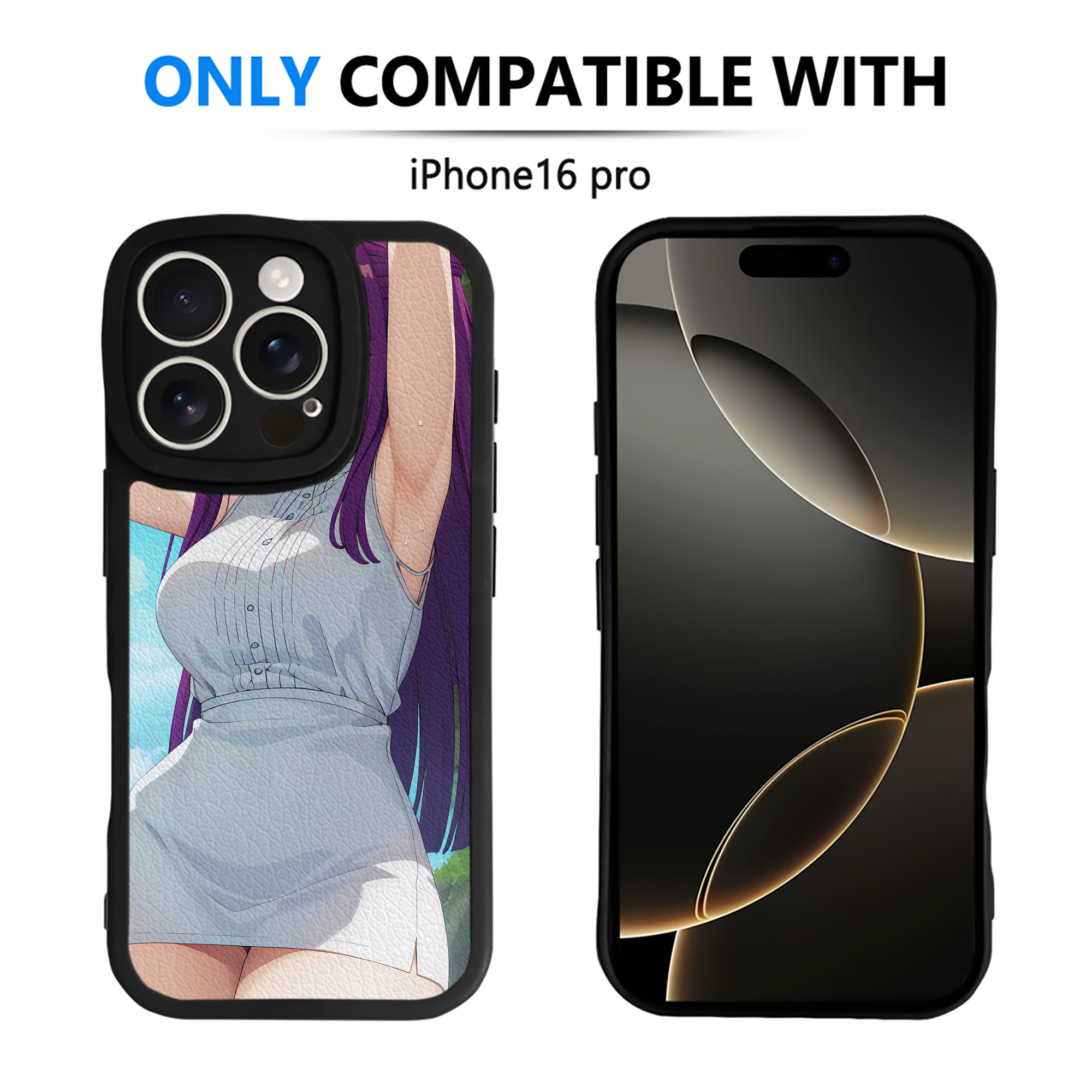 （画像用） 葬送のフリーレン Frieren 【iPhone 16シリーズ対応】シリコンスマホケース（レザー調） 材質：シリコン